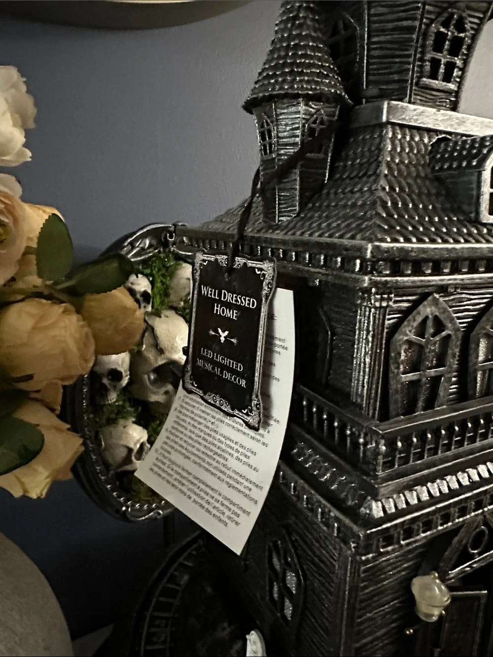 Animated Haunted train Mansion LED Halloween Decoration - Black